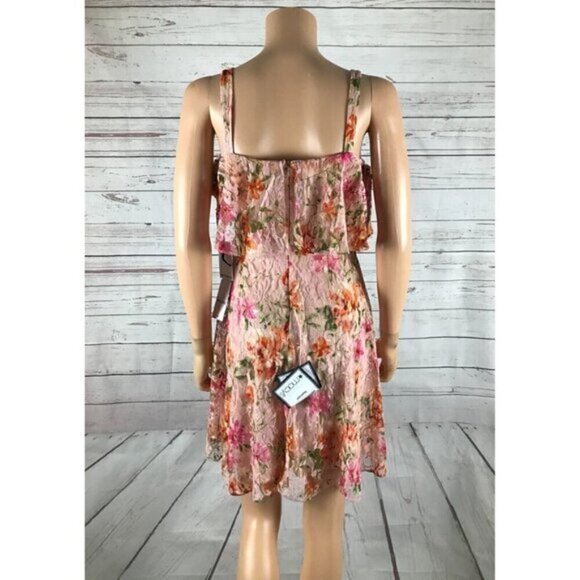 KENSIE Floral Lace Cold-Shoulder Dress NWT 2 - Picture 5 of 6